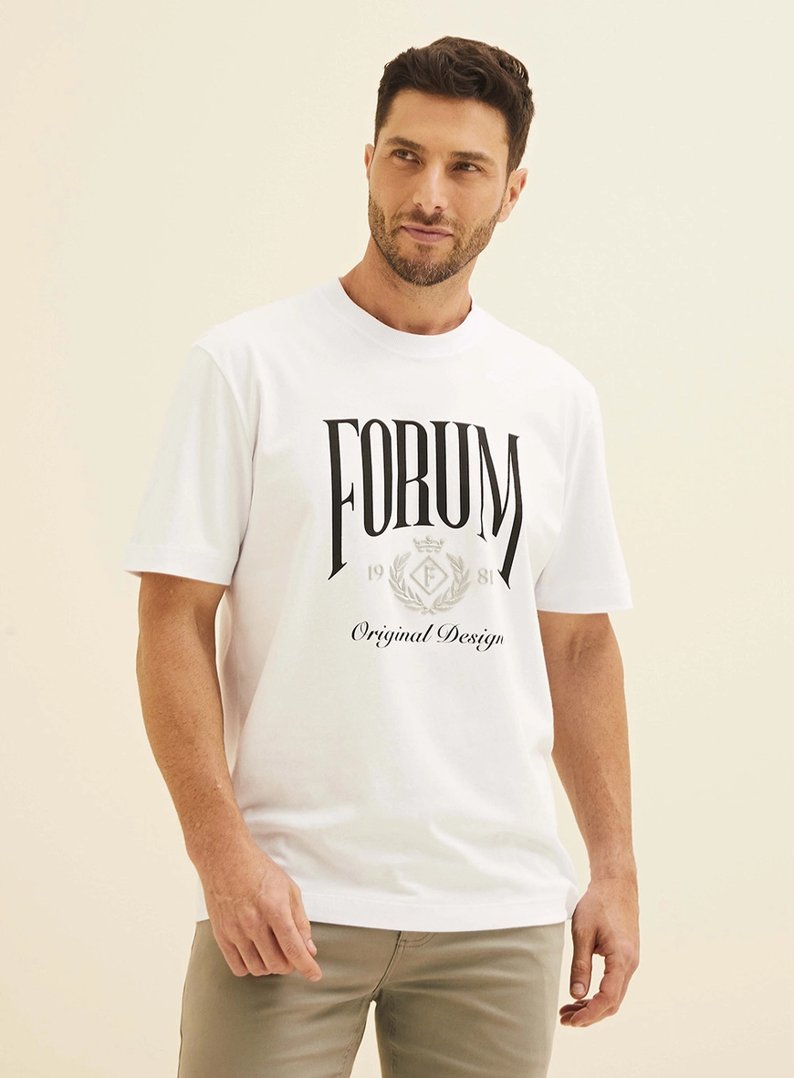 Camiseta New Box Com Estampa Branco