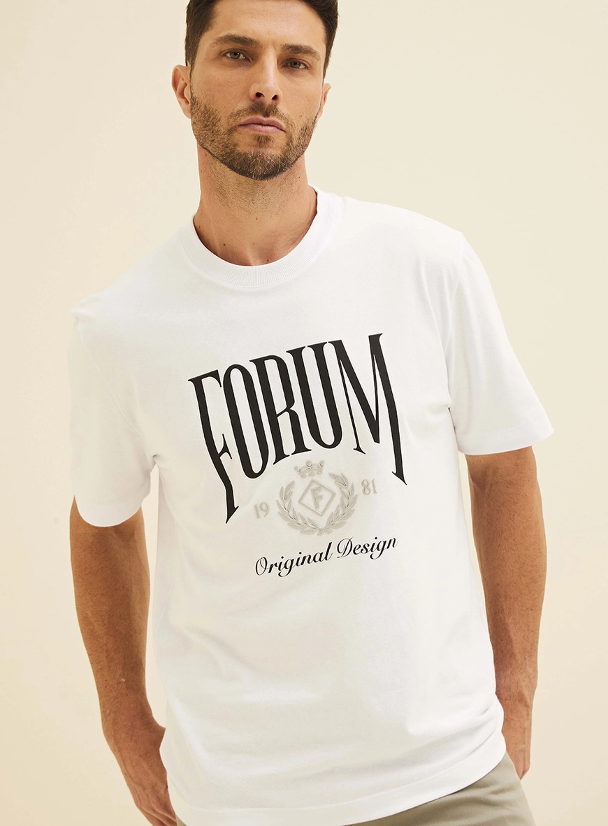 Camiseta New Box Com Estampa Branco