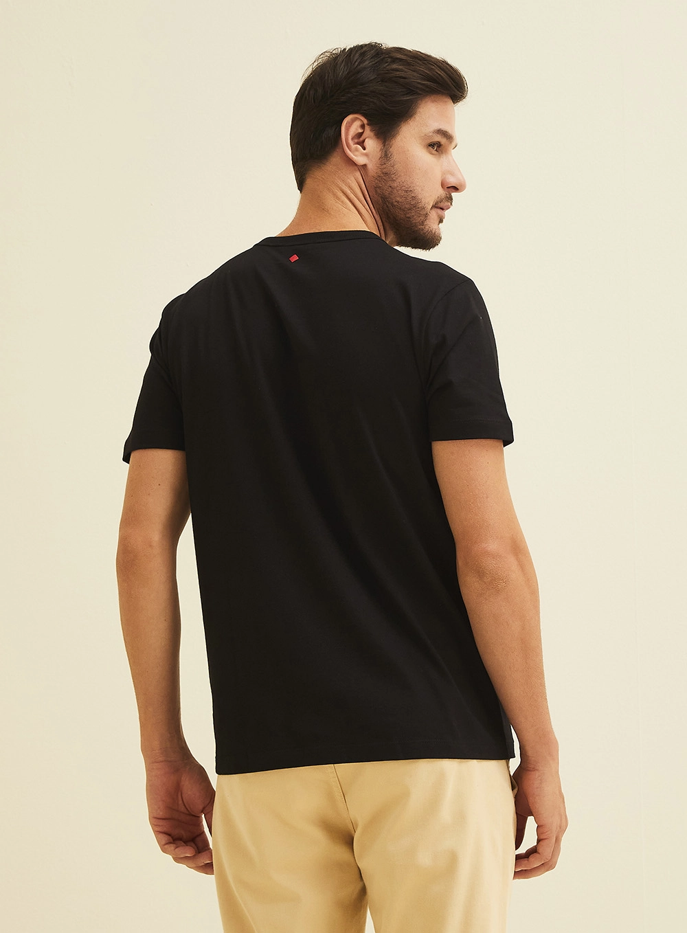 Camiseta New Slim Com Estampa Preto 4