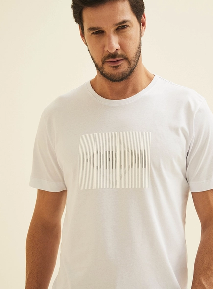 Camiseta New Slim Com Estampa 3d