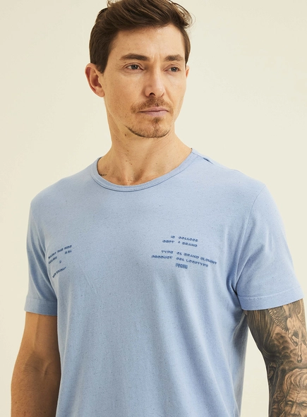 Camiseta Masculina Em Linho