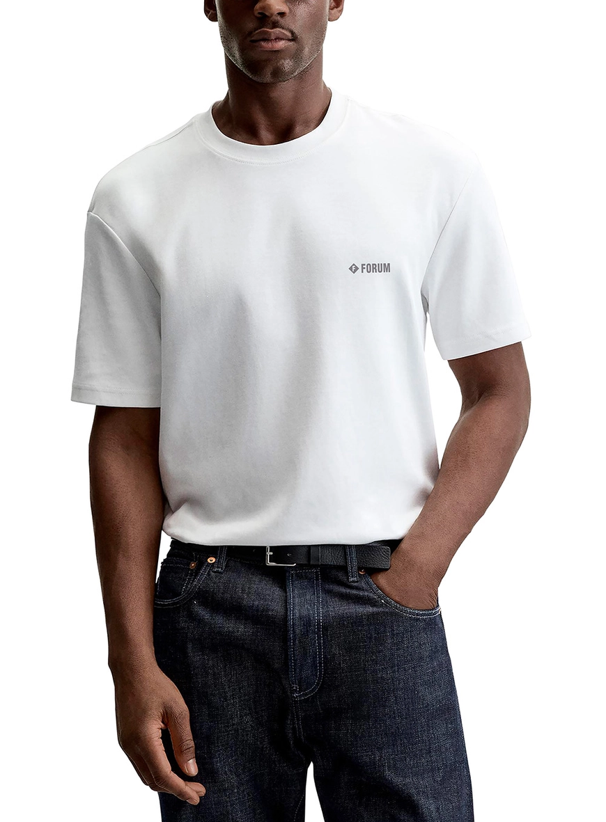 Camiseta New Slim Manga Curta Branco