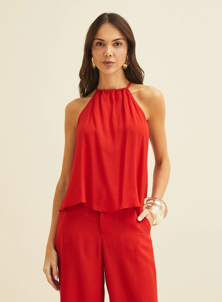 Blusa Solta Com Amarração