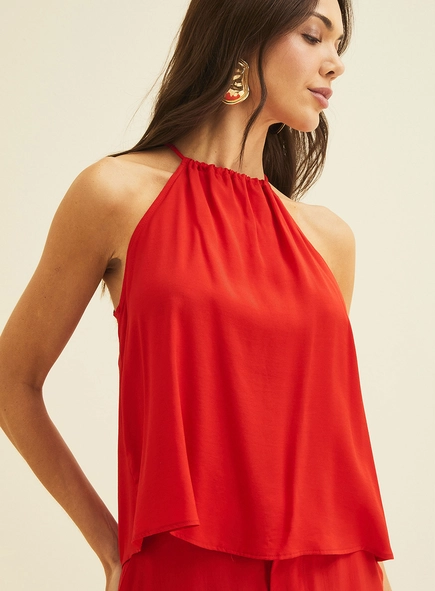Blusa Solta Com Amarração