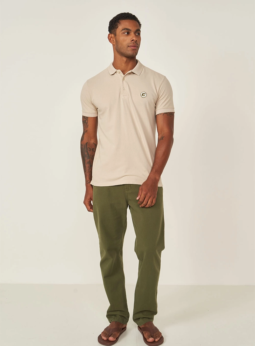 Polo Masculina Brasil Com Bordado