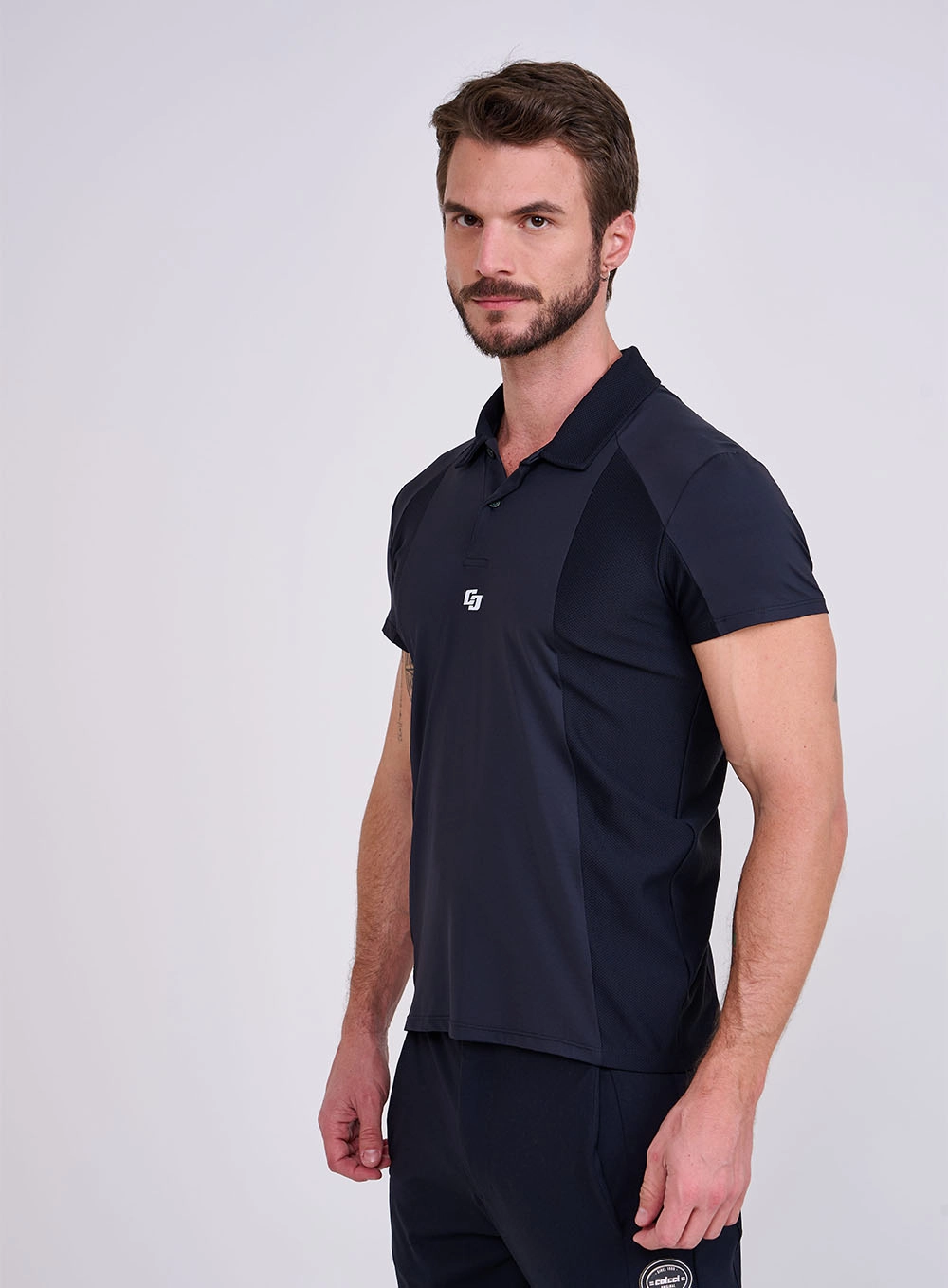 Polo Sunblock Manga Curta - Colcci Tech Preto