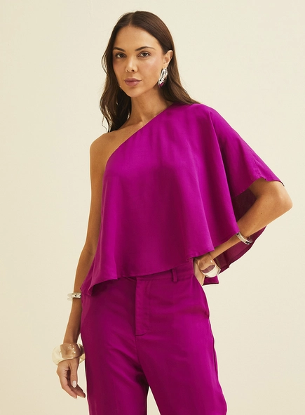 Blusa Assimétrica Um Ombro