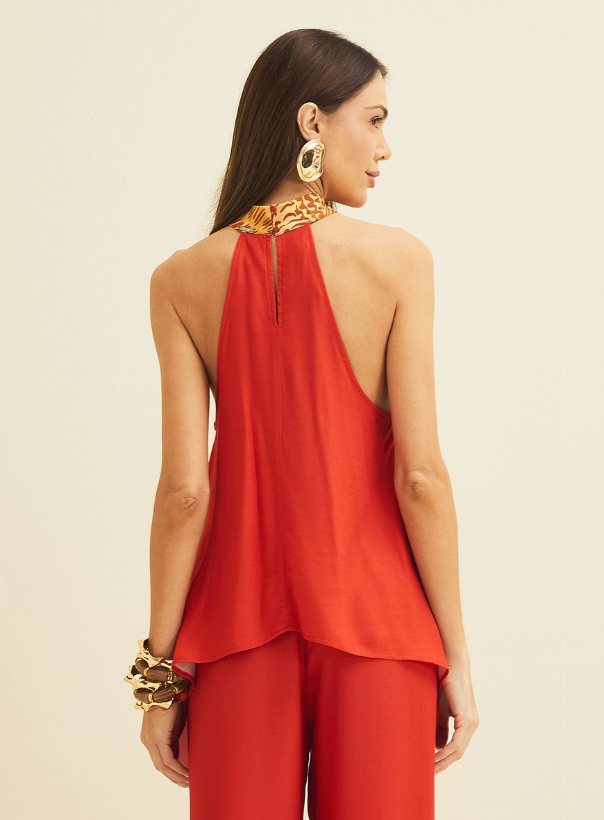 Blusa Estampada Fluida Estampados
