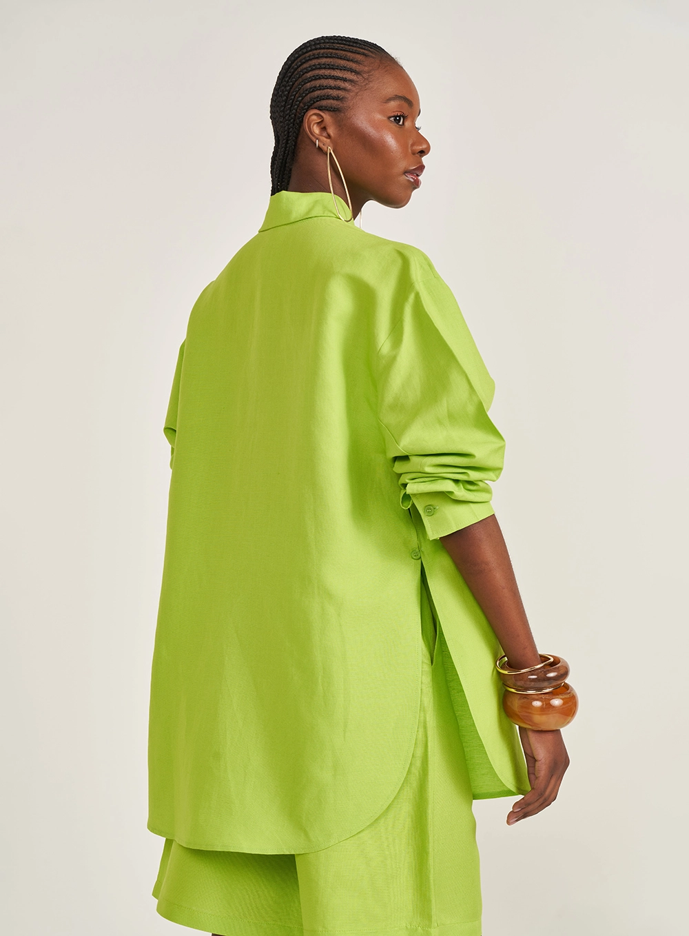 Camisa Feminina Loose Verde