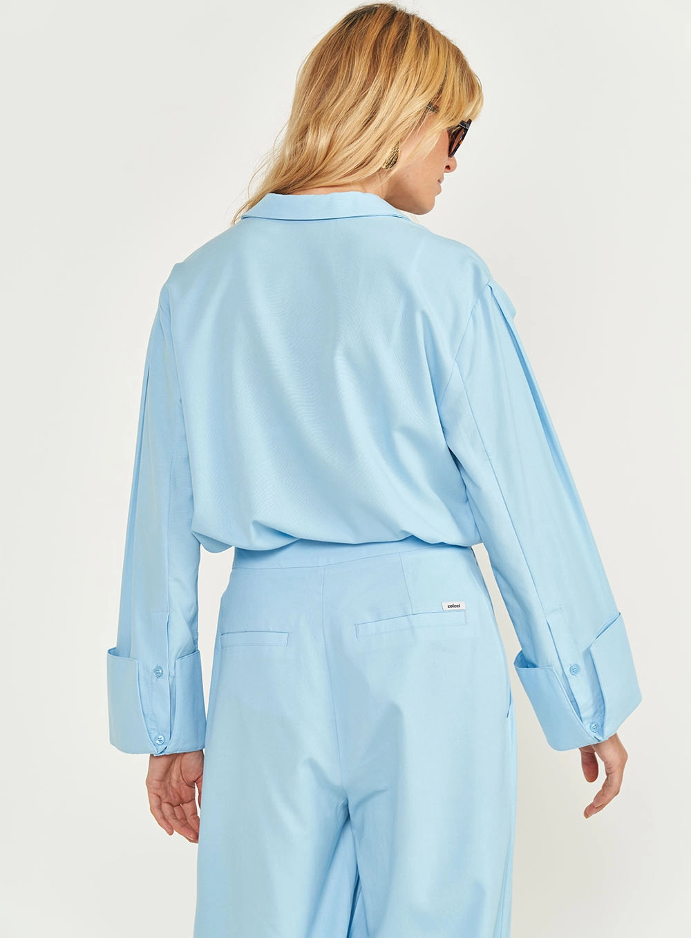 Camisa Oversized Alfaiataria Azul