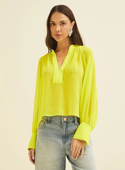 Blusa Ampla Manga Longa