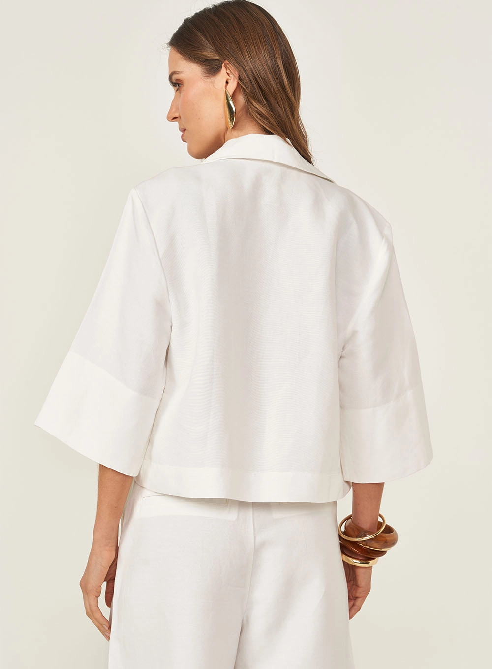 Camisa Loose Com Bolsos Off Shell