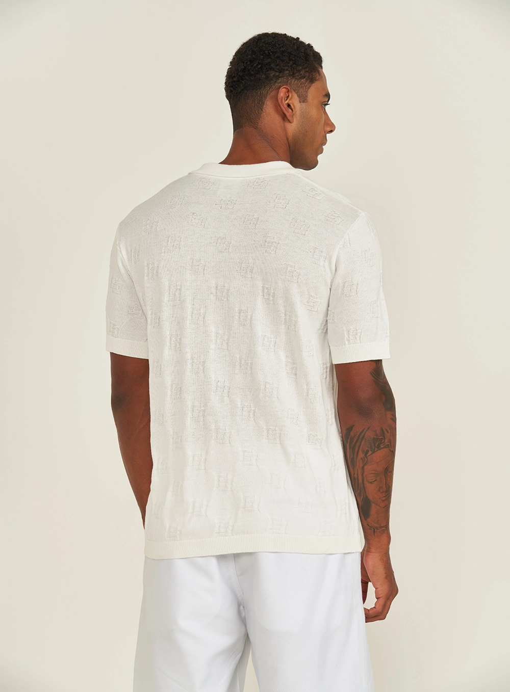 Camisa Em Tricô Com Textura Off Shell
