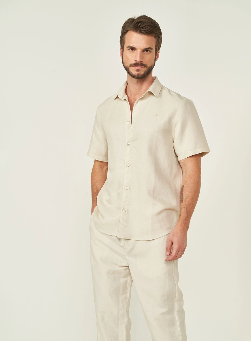 Camisa Relax Com Linho