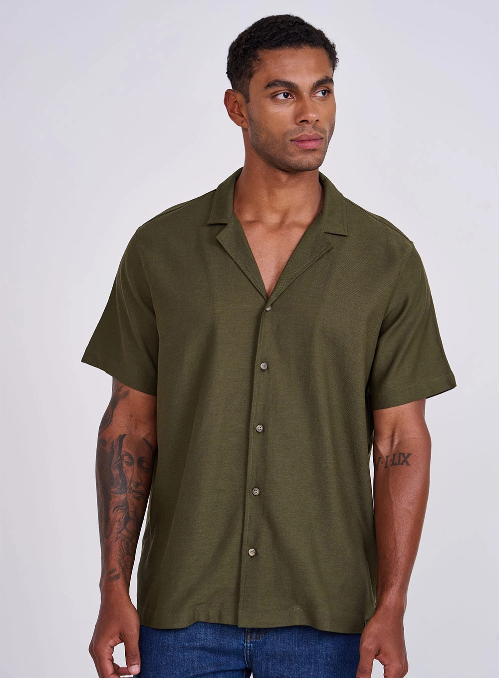 Camisa Masculina Box Verde