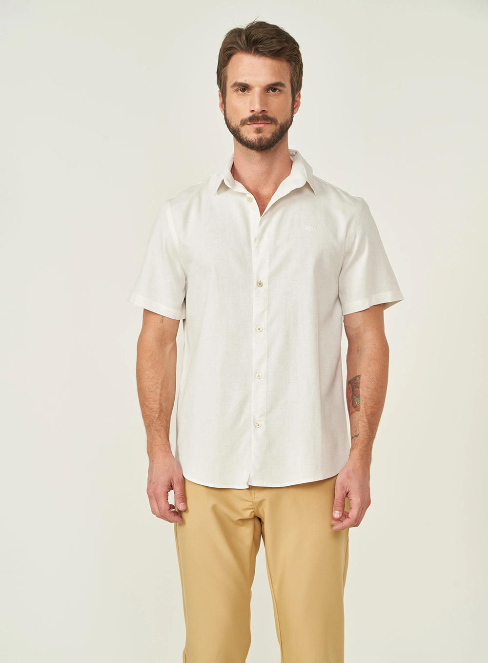 Camisa Relax Manga Curta Off Shell
