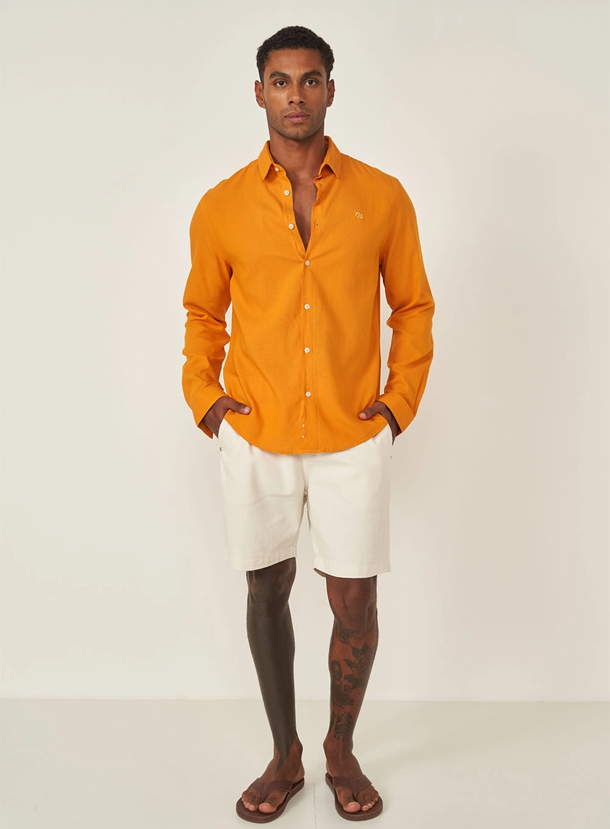 Camisa Manga Longa Relax Viscose