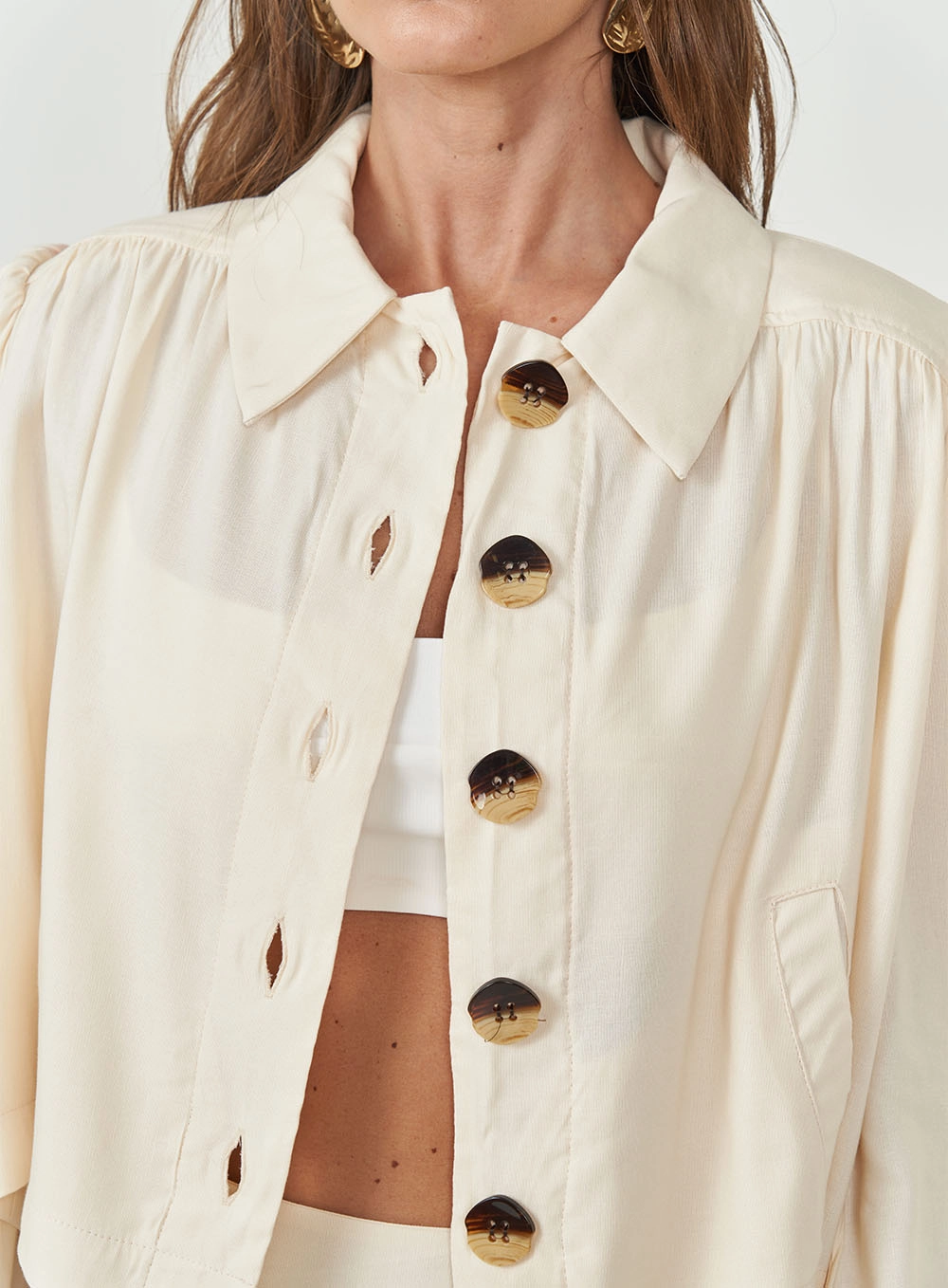 Jaqueta Boho Comfort Bege