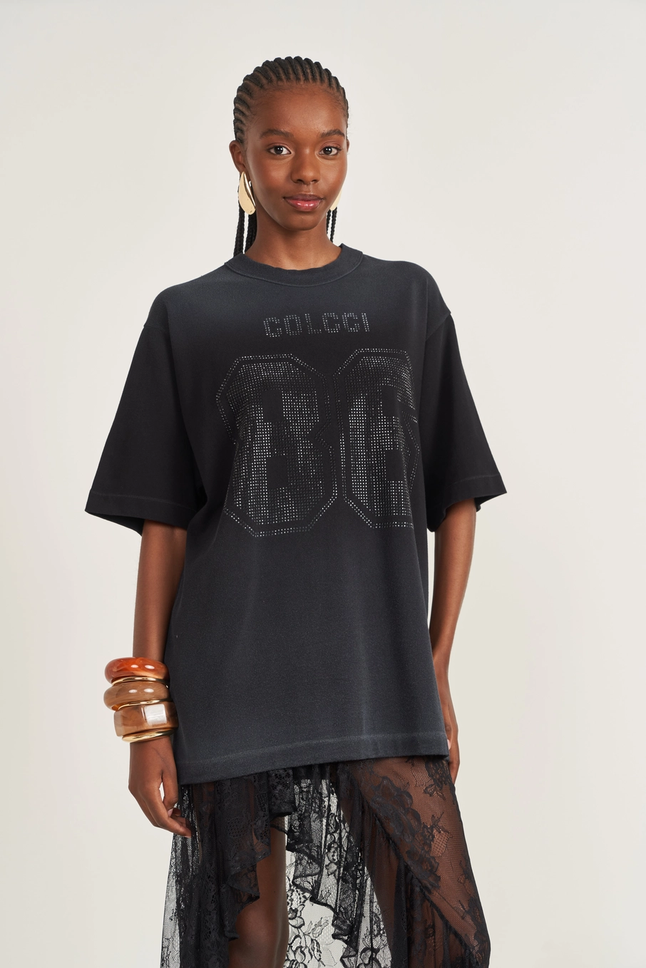 Camiseta Feminina Over Loose Preto