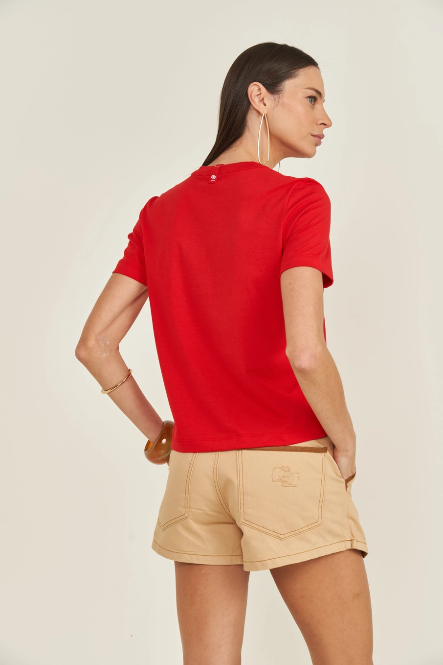 Camiseta Colcci - Não Subir Peça Vermelho