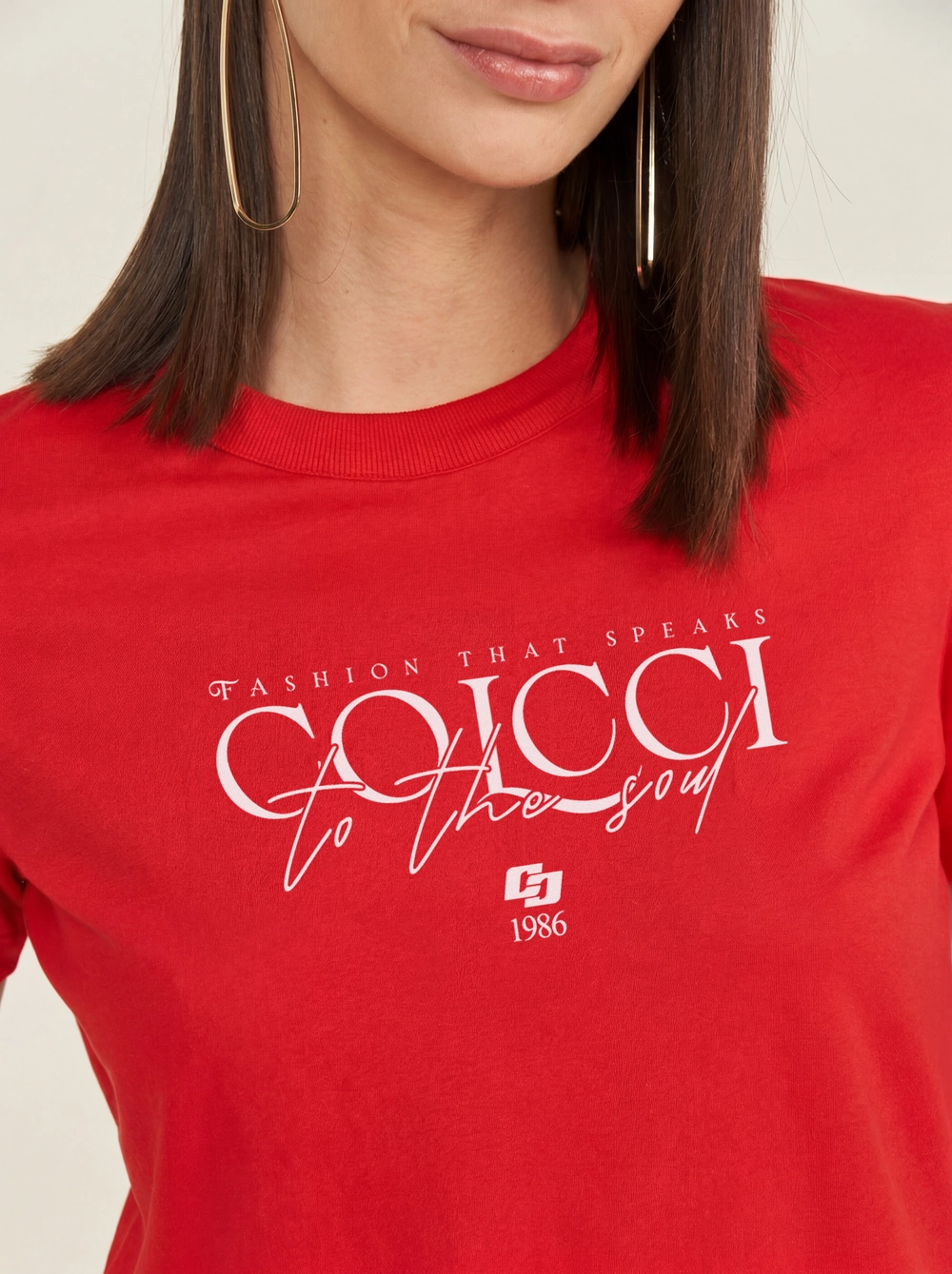 Camiseta Colcci - Não Subir Peça Vermelho