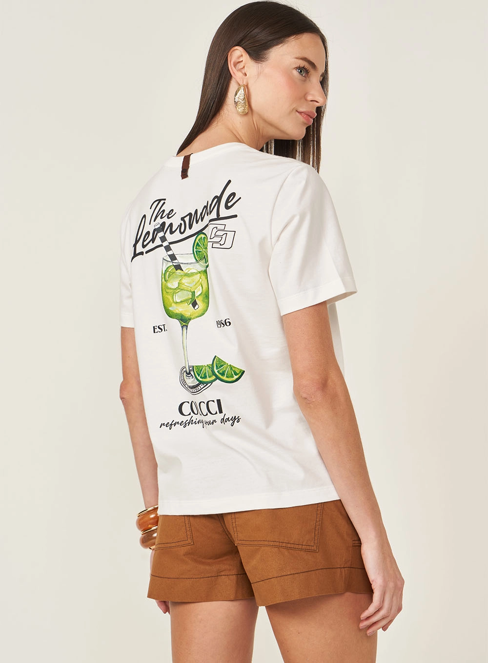 Camiseta Manga Curta Com Estampa Off Shell