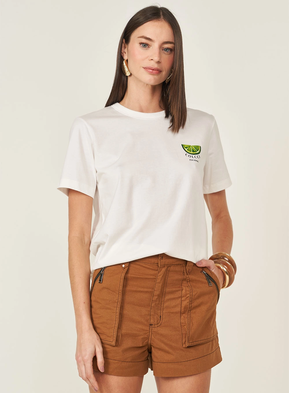 Camiseta Manga Curta Com Estampa Off Shell