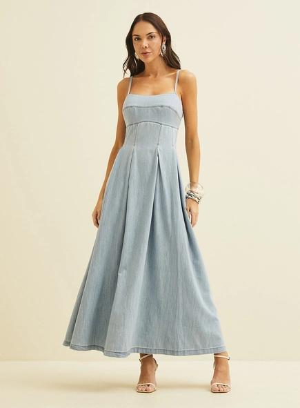 Vestido Longo Jeans