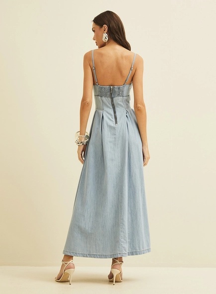 Vestido Longo Jeans