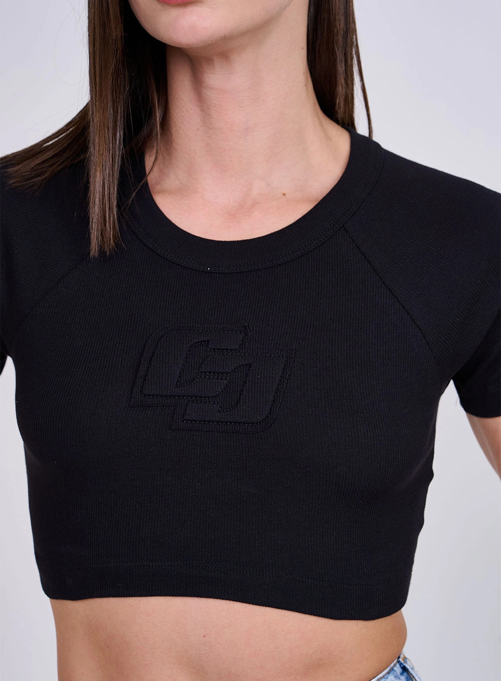 Camiseta Slim Canelada Preto
