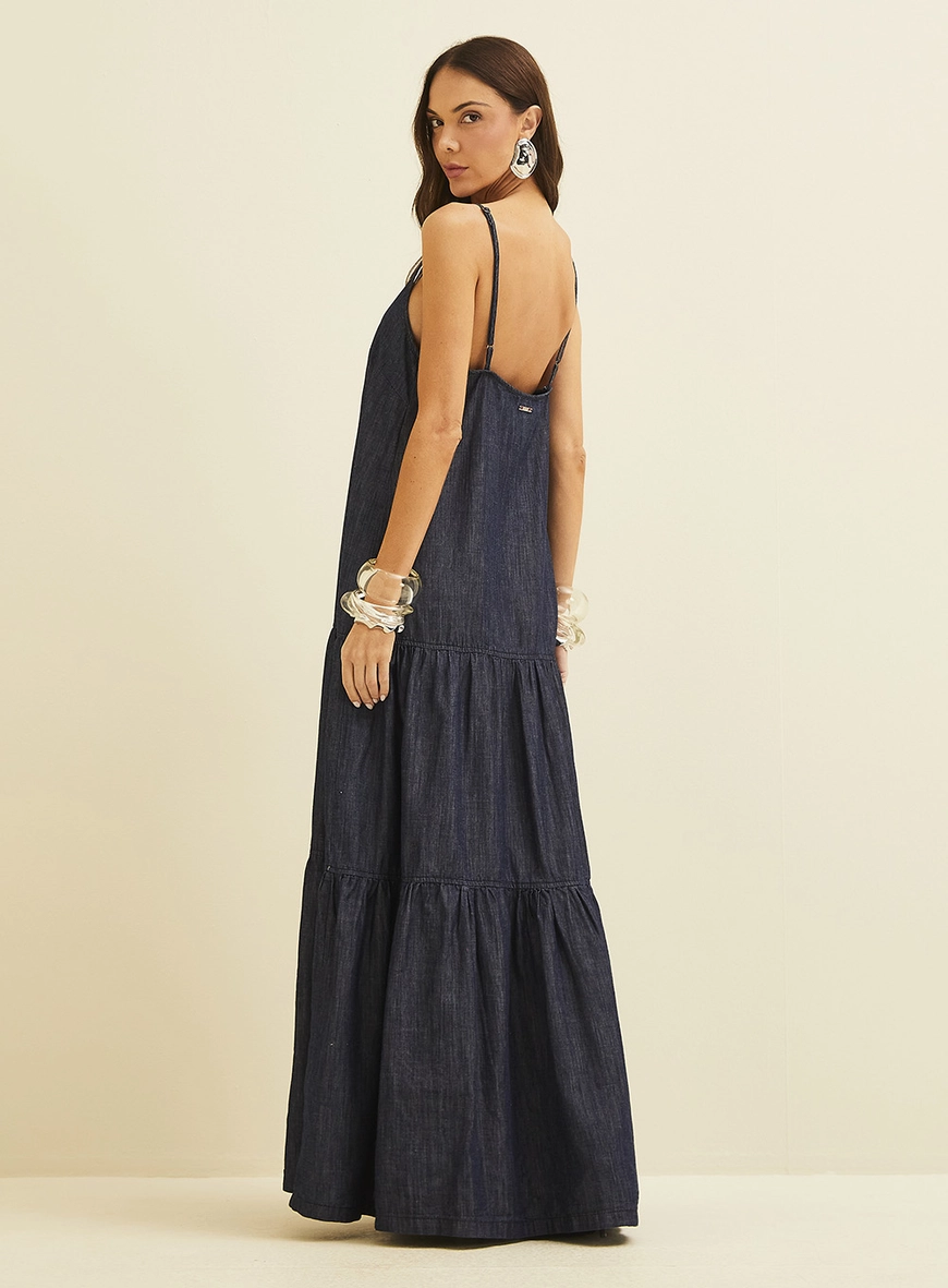Vestido Longo Jeans Índigo