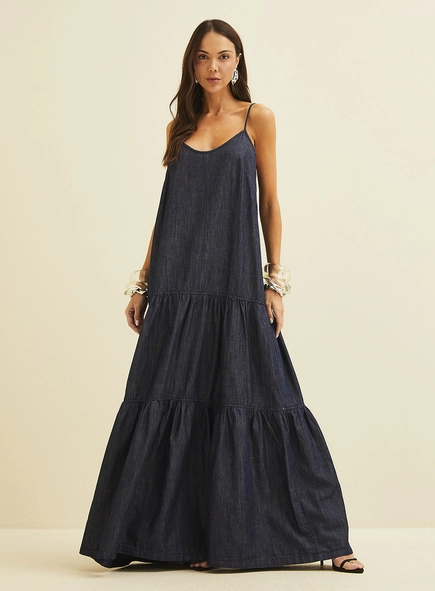 Vestido Longo Jeans