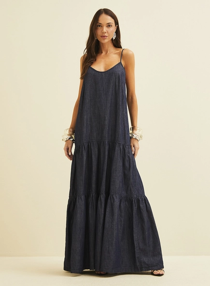 Vestido Longo Jeans
