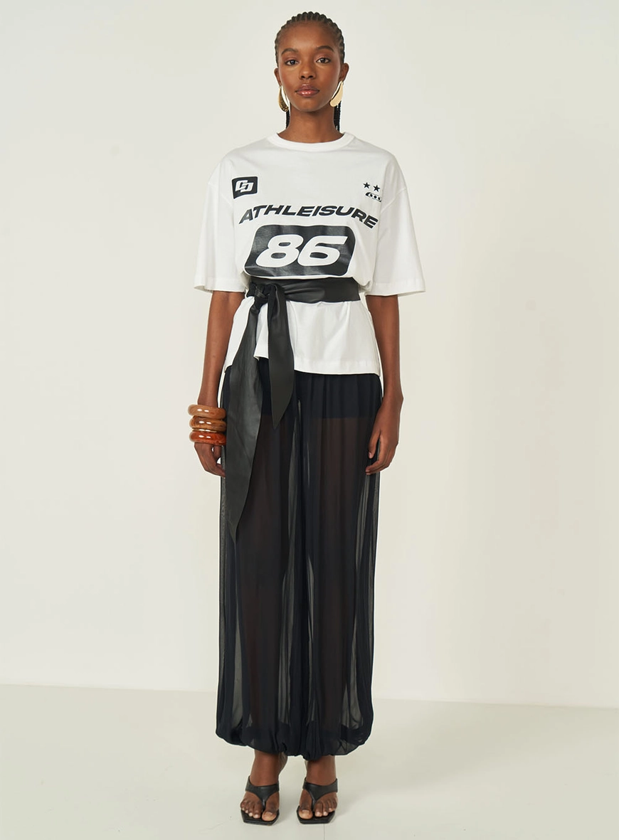 Camiseta Loose Com Estampa