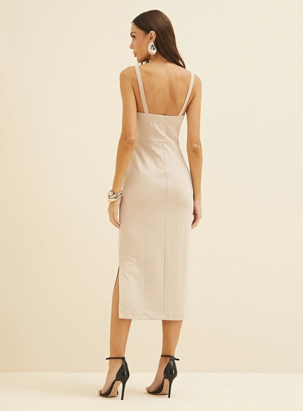 Vestido Midi Justo