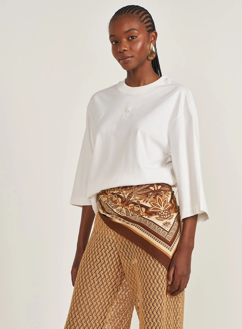Camiseta Feminina Korea Oversized Off Shell