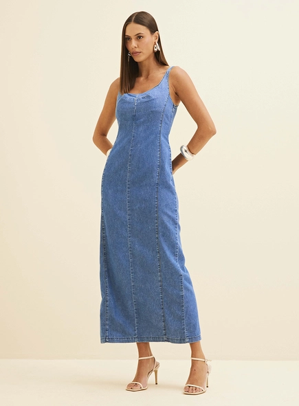 Vestido Midi Jeans
