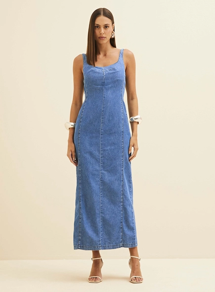 Vestido Midi Jeans