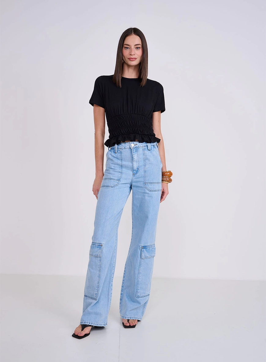 Camiseta Feminina Com Abertura Costas
