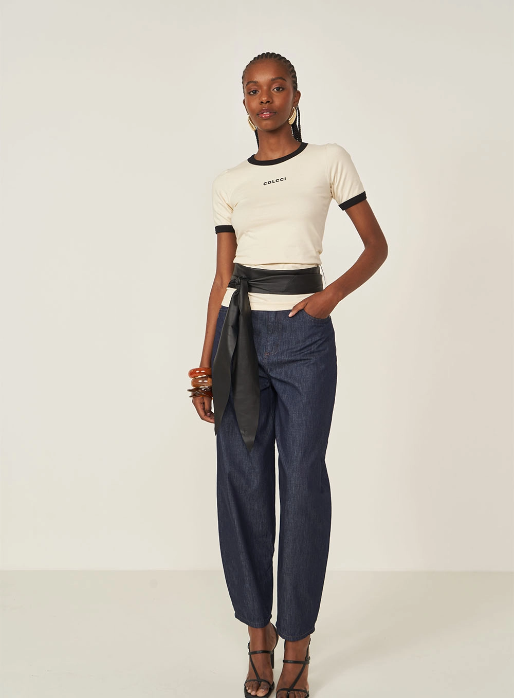 Camiseta Feminina Babylook Bege
