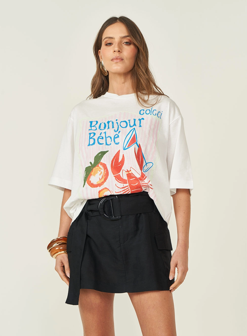 Camiseta Estampada Over Loose Off Shell
