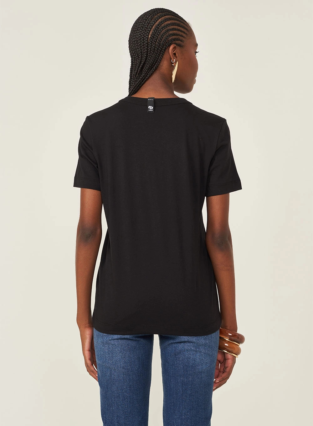 Camiseta Comfort Com Logo Preto