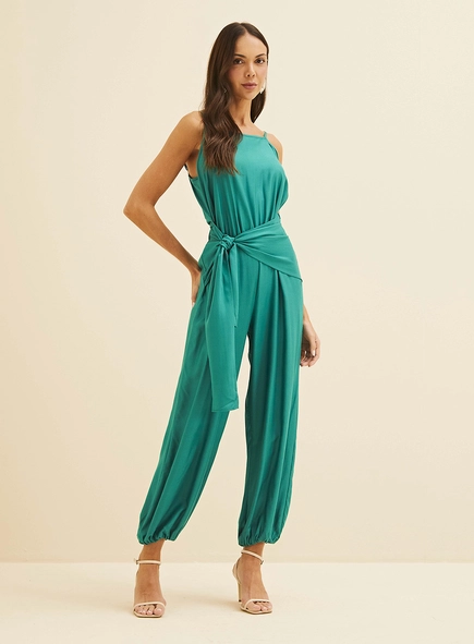 Macacão Balonê Com Amarração