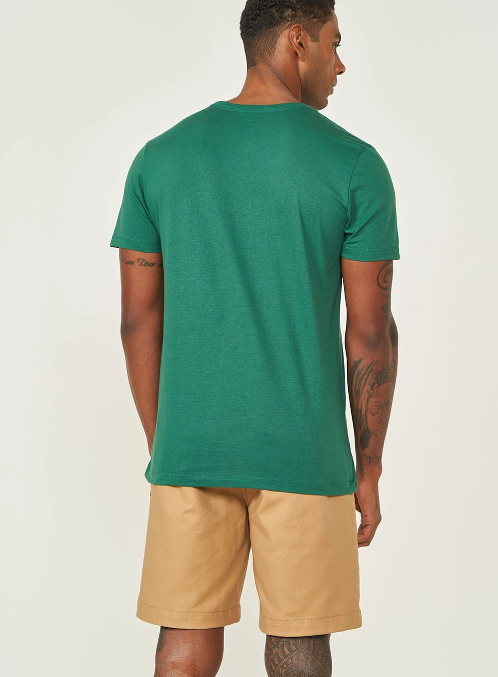 Camiseta Masculina Manga Curta Slim Verde
