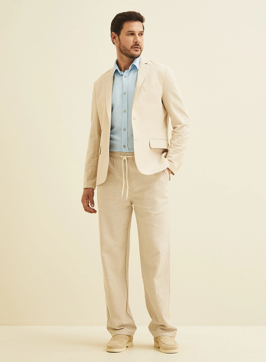 Blazer Masculino Slim Bege