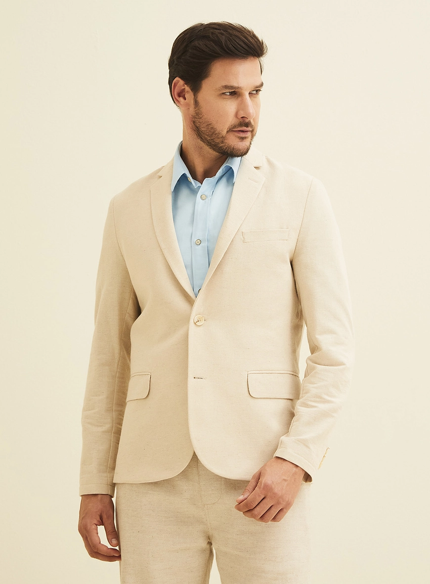 Blazer Masculino Slim Bege