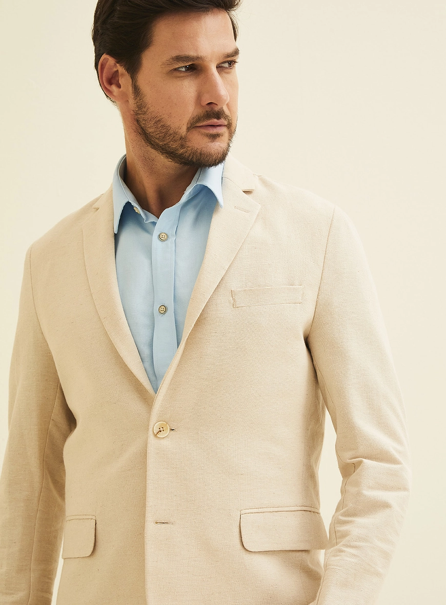 Blazer Masculino Slim Bege