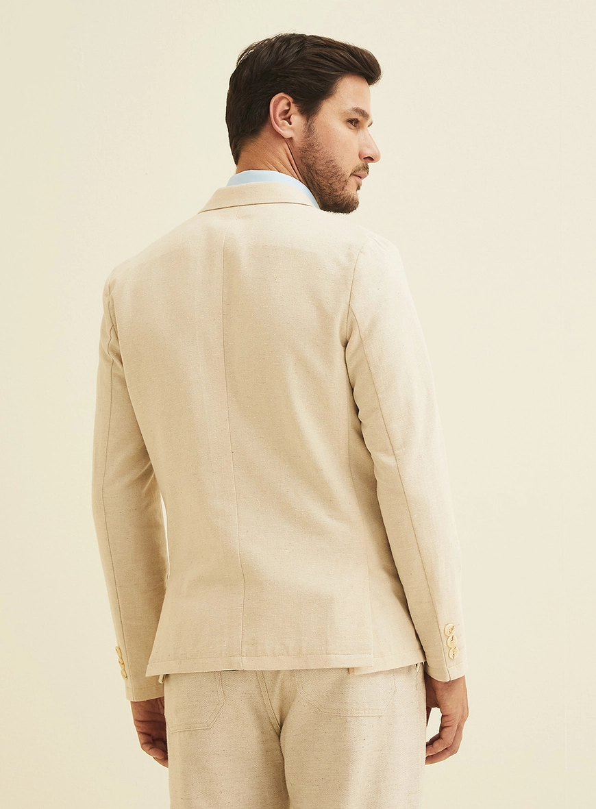 Blazer Masculino Slim Bege