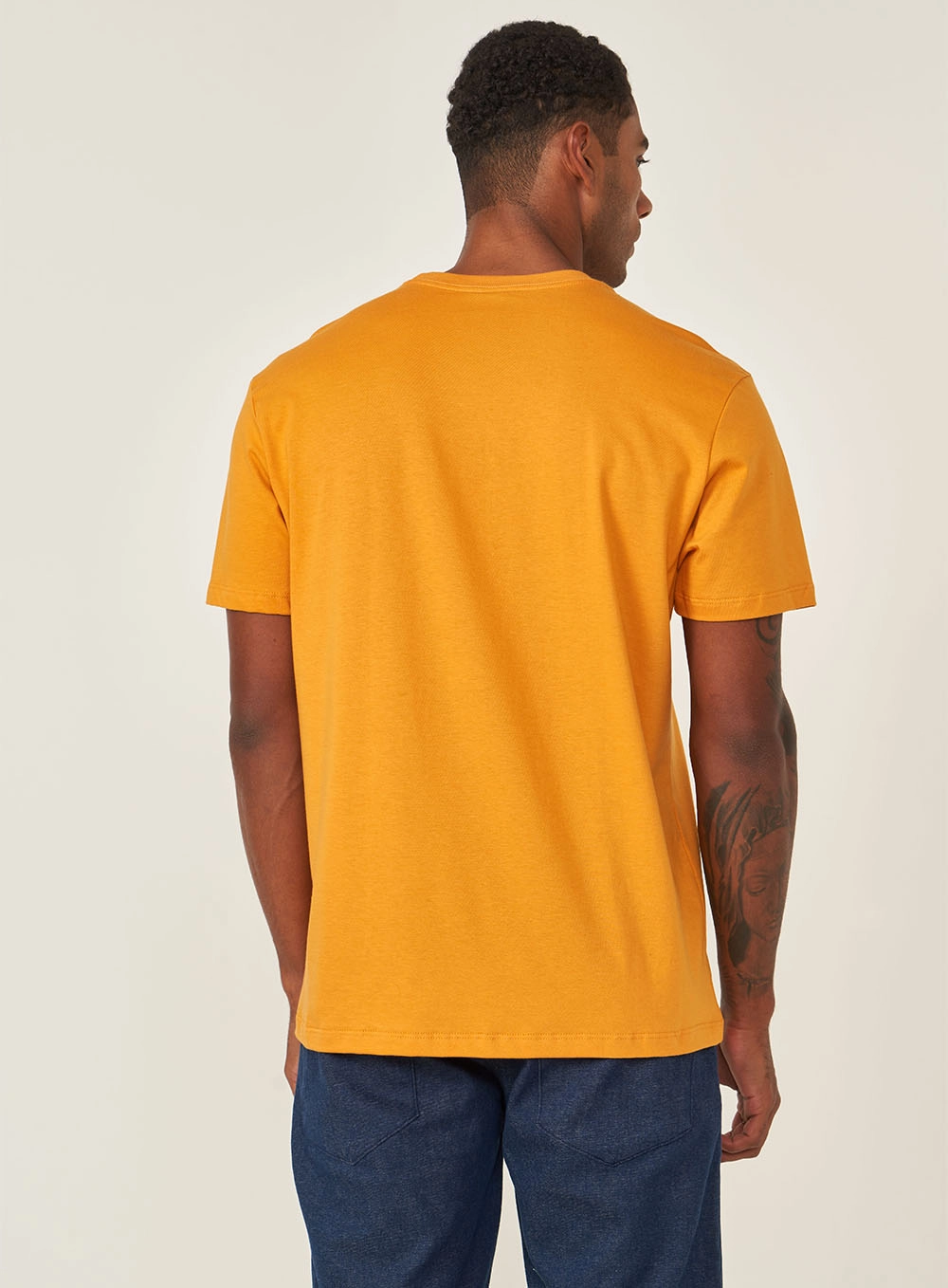 Camiseta Manga Curta Masculina Laranja