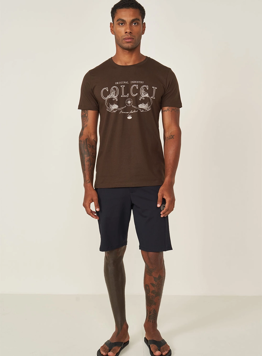 Camiseta Slim Com Estampa